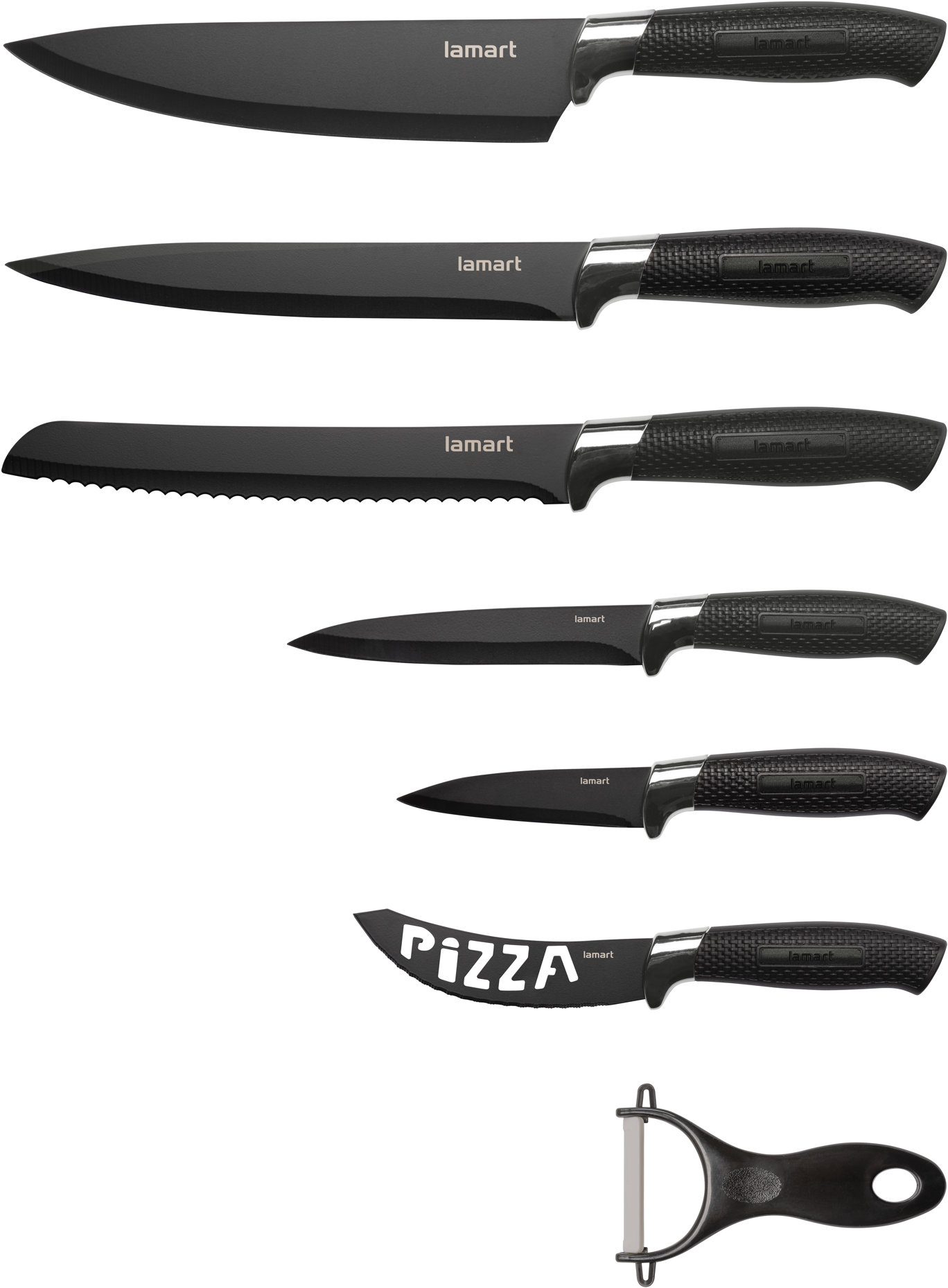 Lamart KUTR LT2179 Sada 7 ks Nože + škrabka