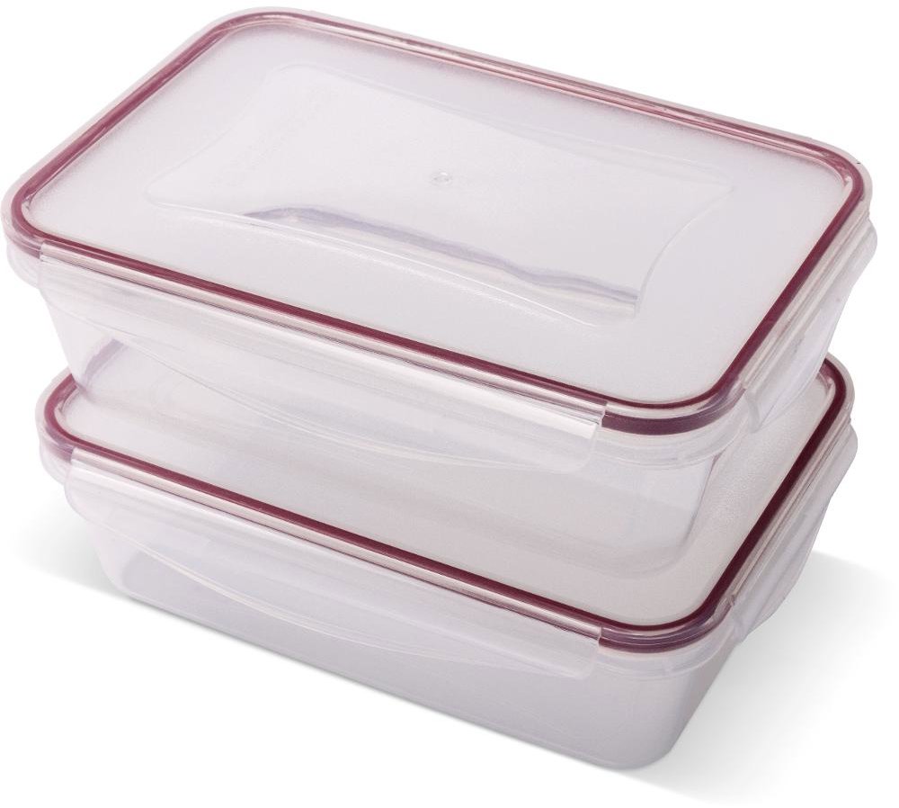 Lamart LT6063 Set dóz 2 × 1,35 l CLIP obdĺžnik
