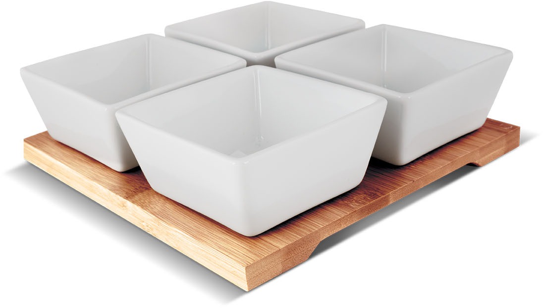 LAMART Súprava servírovacích misiek 4 ks BAMBOO LT9018