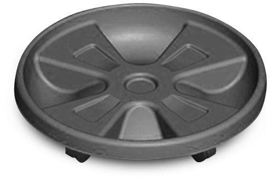 Gardino, miska pod kvetináč s kolieskami O 35 cm, mocca
