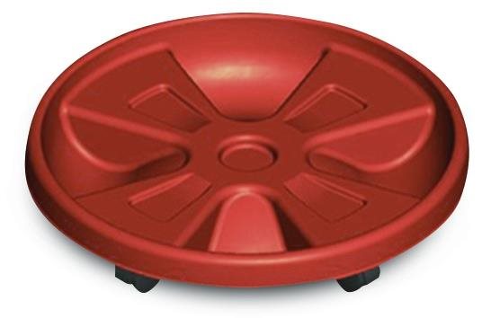 Gardino, miska pod kvetináč s kolieskami O 35 cm, terakota