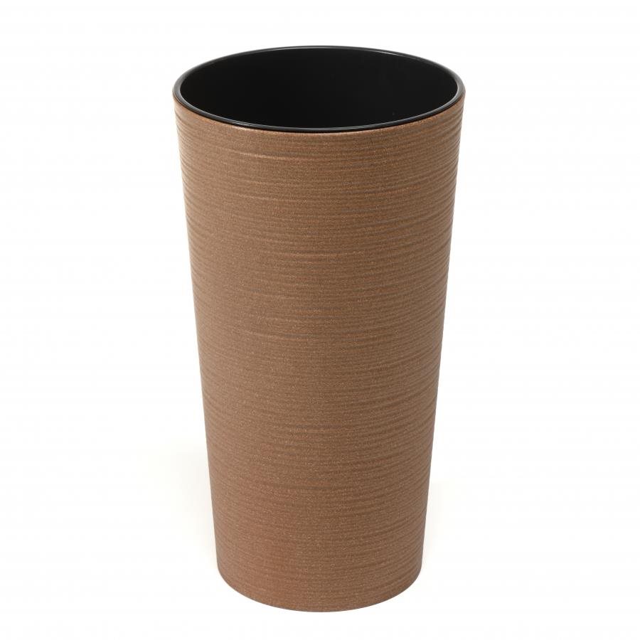 LAMELA, kvetináč LILIA ECO DLUTO – vrúbok O 19 cm, výška 36,4 cm, natur