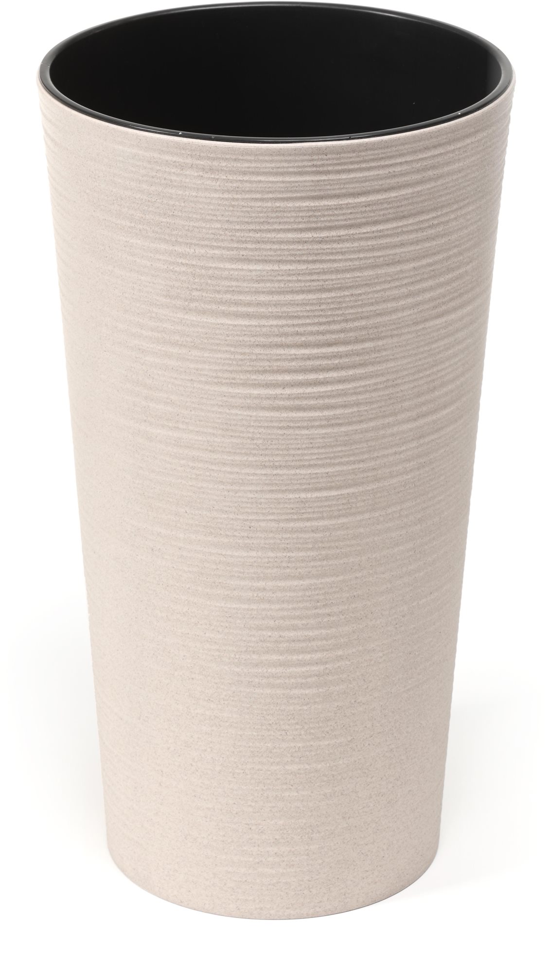 LAMELA, kvetináč LILIA ECO DLUTO – vrúbok O 30 cm, výška 57 cm, biely
