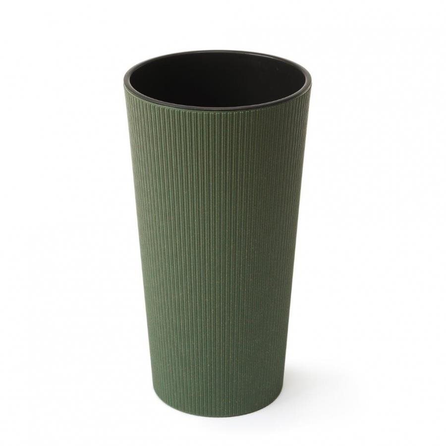 LAMELA, kvetináč LILIA ECO JUMPER – prúžok O 19 cm, výška 36,4 cm, zelený