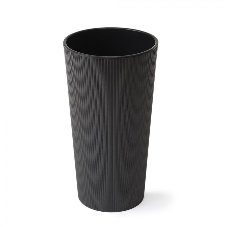 LAMELA, kvetináč LILIA JUMPER – prúžok O 30 cm, výška 57 cm, grafit