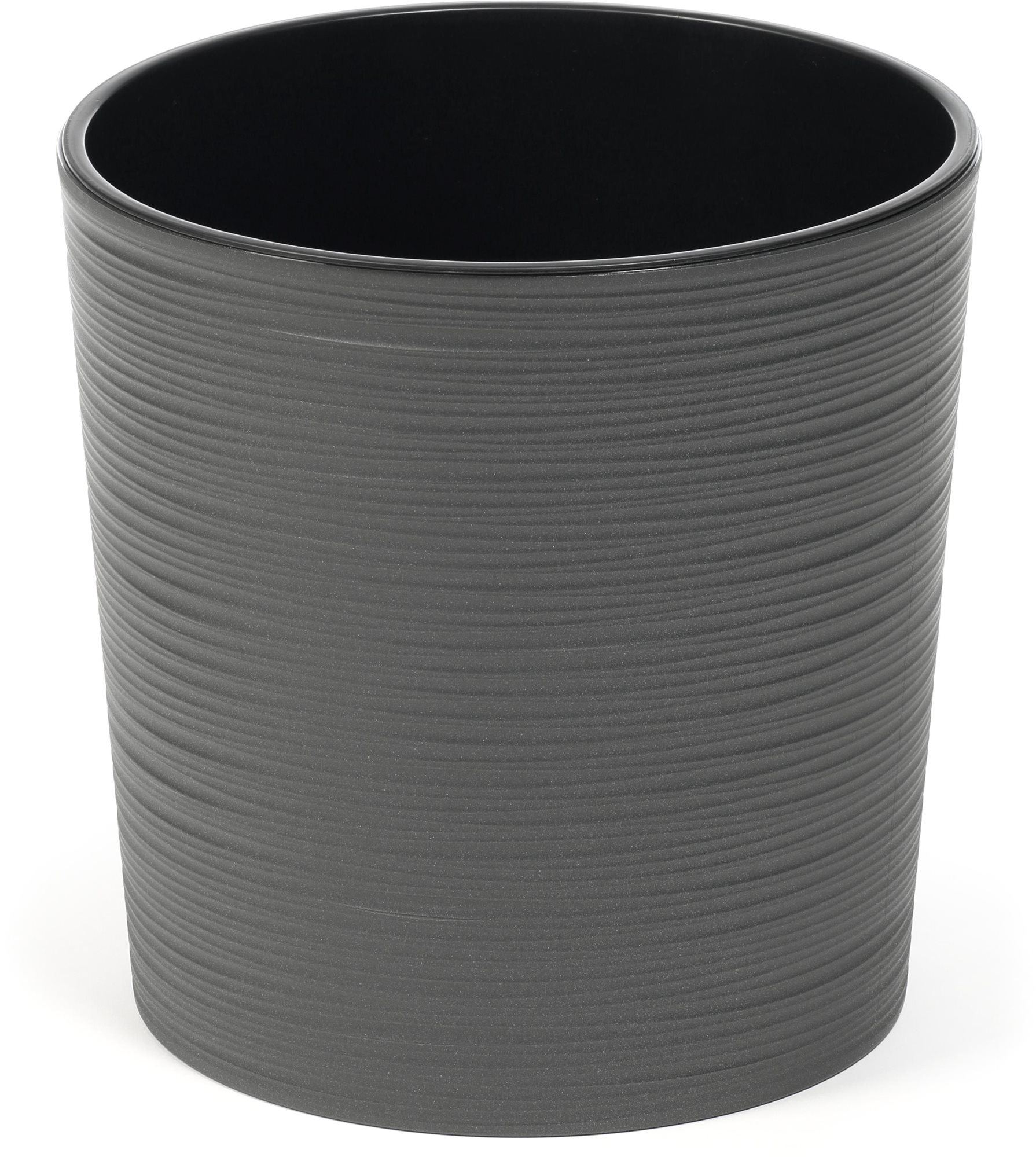 LAMELA Kvetináč MALWA DLUTO – vrúbok, priemer 30 cm, výška 30,5 cm, grafitový