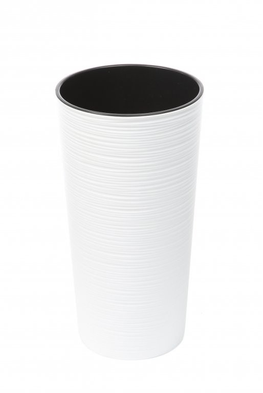 LAMELA Kvetináč LILIA DLUTO – vrúbok, 190 mm, biely