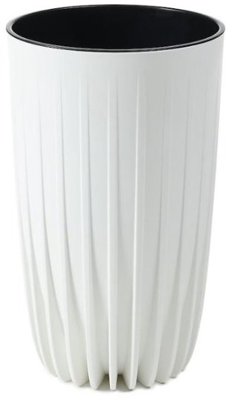 Lamela Kvetináč MIRA priemer 25 cm, vysoký, biely