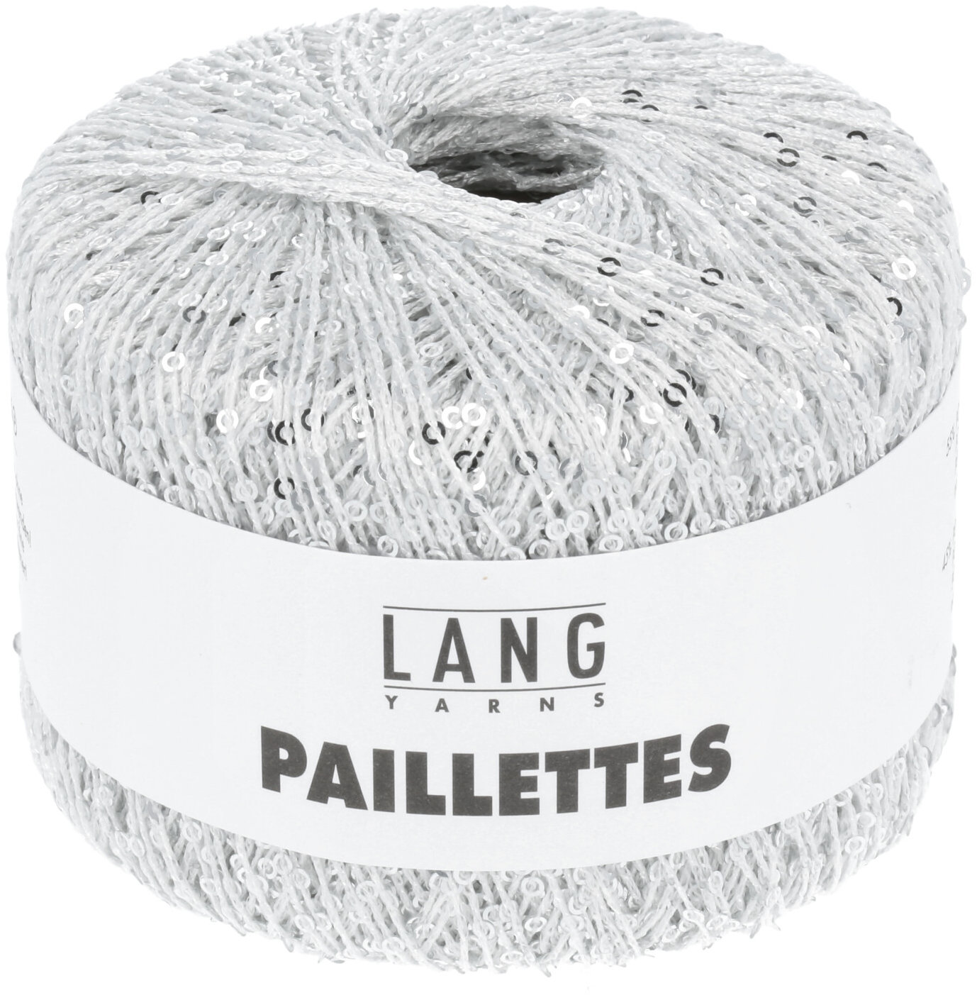 LANG YARNS Paillettes efektní příze s flitry, 25 g, bílá