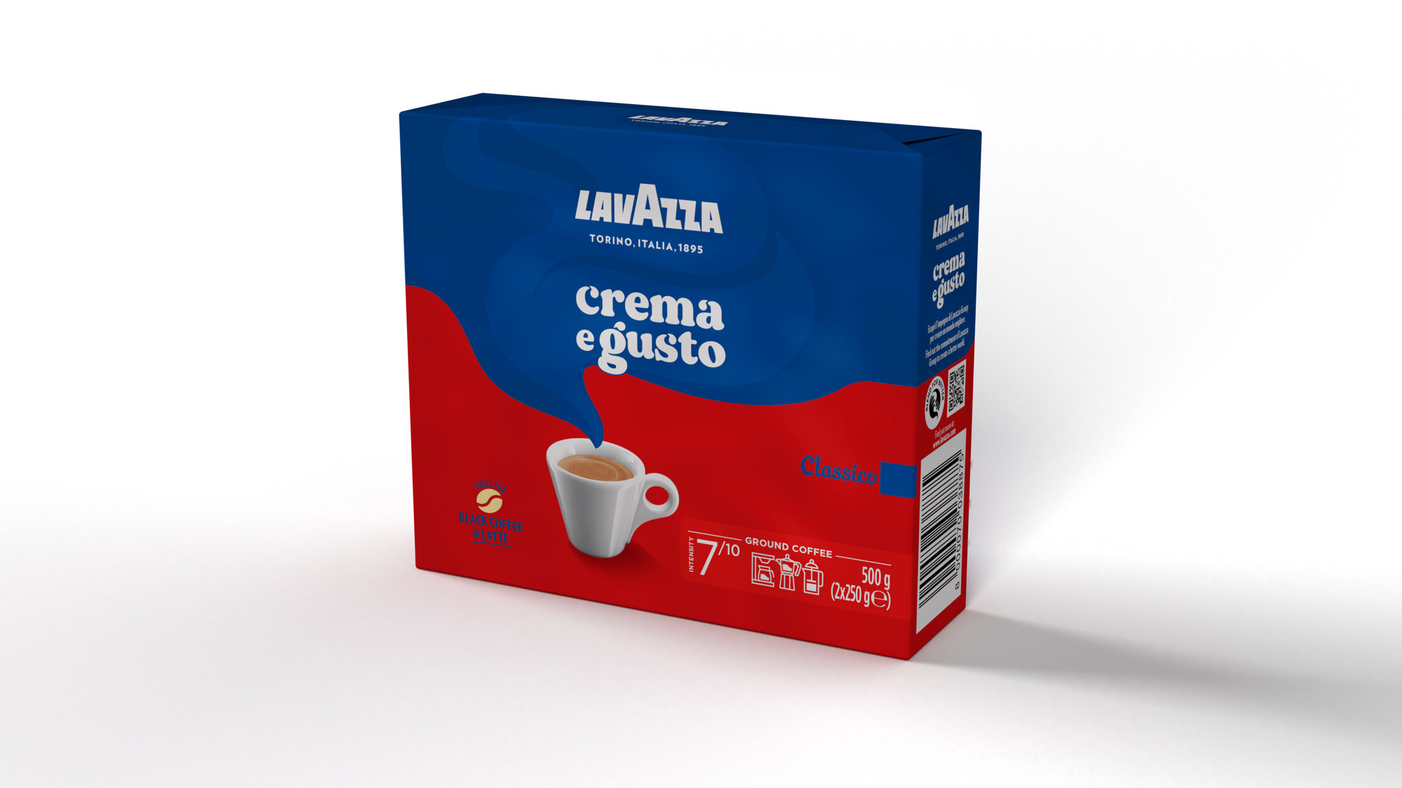 Lavazza Crema E Gusto mletá 2× 250 g