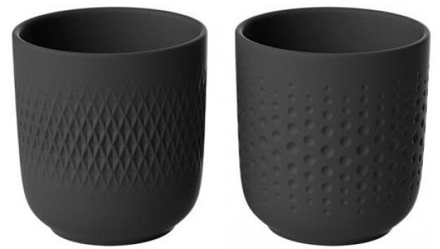 VILLEROY & BOCH Sada hrnčekov Manufacture Collier Noir, 2 ks