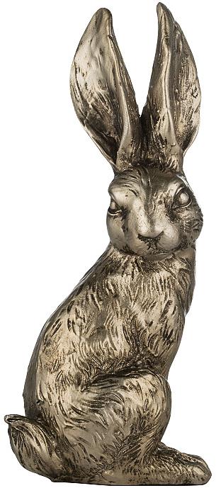 LENE BJERRE Veľkonočná dekorácia – Zajačik antik zlatý, 12 cm