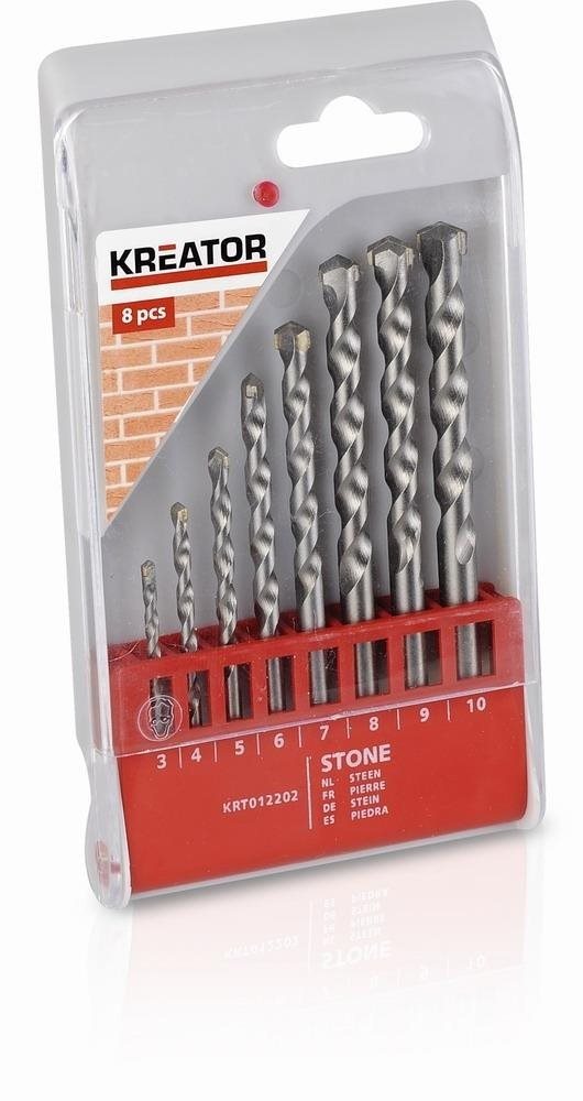 KREATOR Vrtáky do muriva sada 8 ks 45933 mm KRT012202