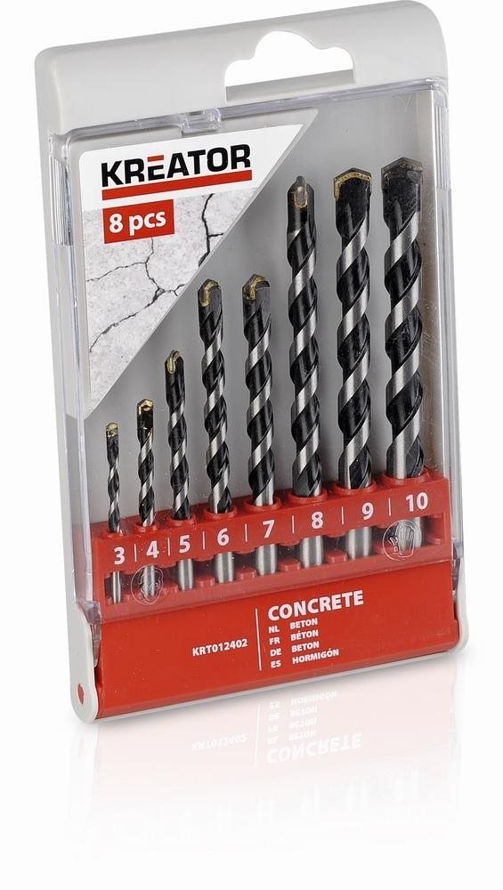 KREATOR Vrtáky do betónu sada 8 ks 45933 mm KRT012402