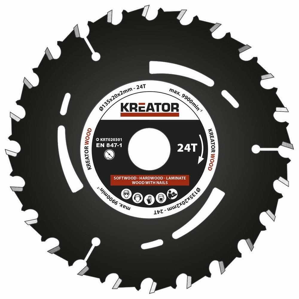 KRT020301 – Pílový kotúč pre ponorné píly 135 mm, 24T