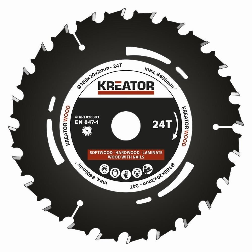 KRT020303 – Pílový kotúč pre ponorné píly 160 mm, 24T