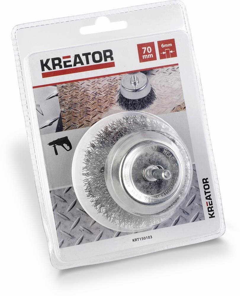 Kreator KRT150103 Oceľová kefa na vŕtačky 70 mm