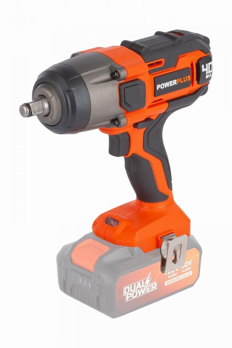 POWERPLUS Rázový uťahovák AKU 1/2" 40 V 350 Nm (bez AKU) POWDP20400