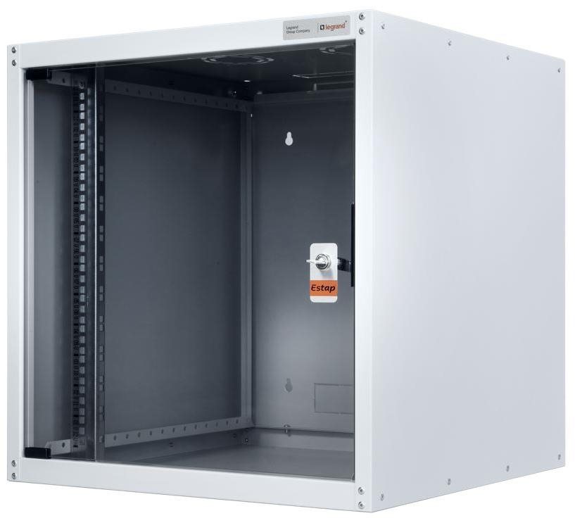 Legrand EvoLine nástenný dátový rozvádzač 7U, 600 × 600 mm, 65 kg, sklenené dvere