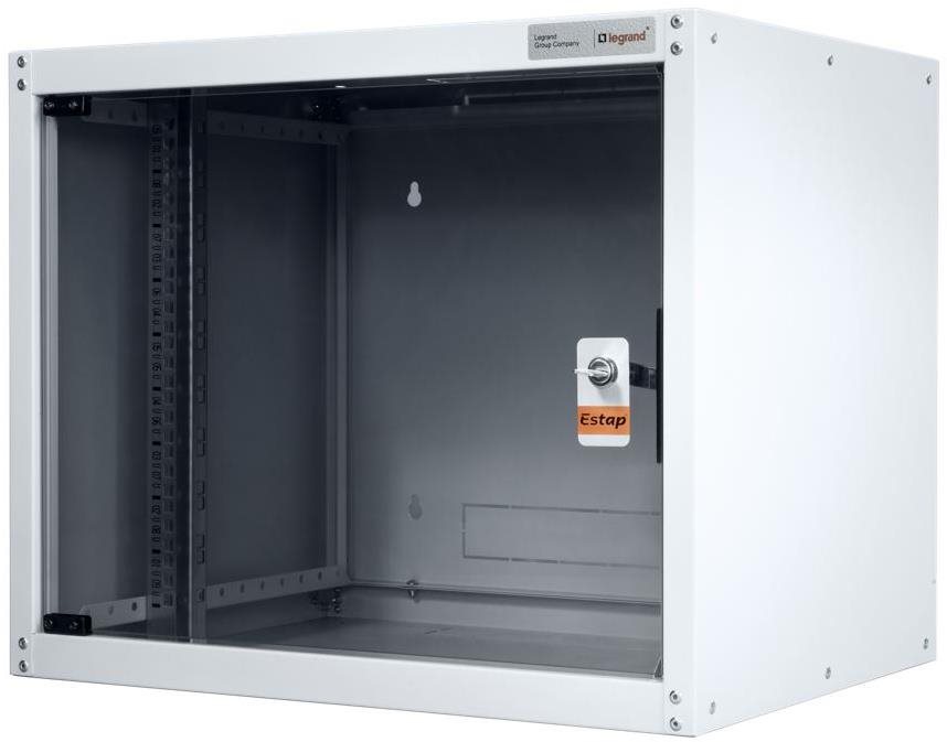 Legrand EvoLine nástenný dátový rozvádzač 20U, 600 × 450 mm, 65 kg, sklenené dvere