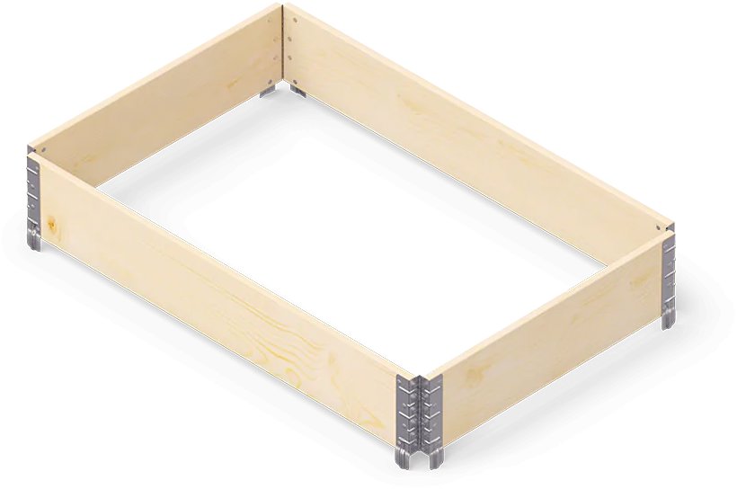 LEGI Vyvýšený záhon PRO 0,8 × 1,2 m, dřevěný, stohovatelný