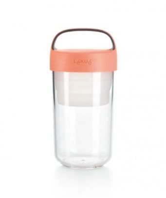 Lékué Jar To Go 600 ml | lososový