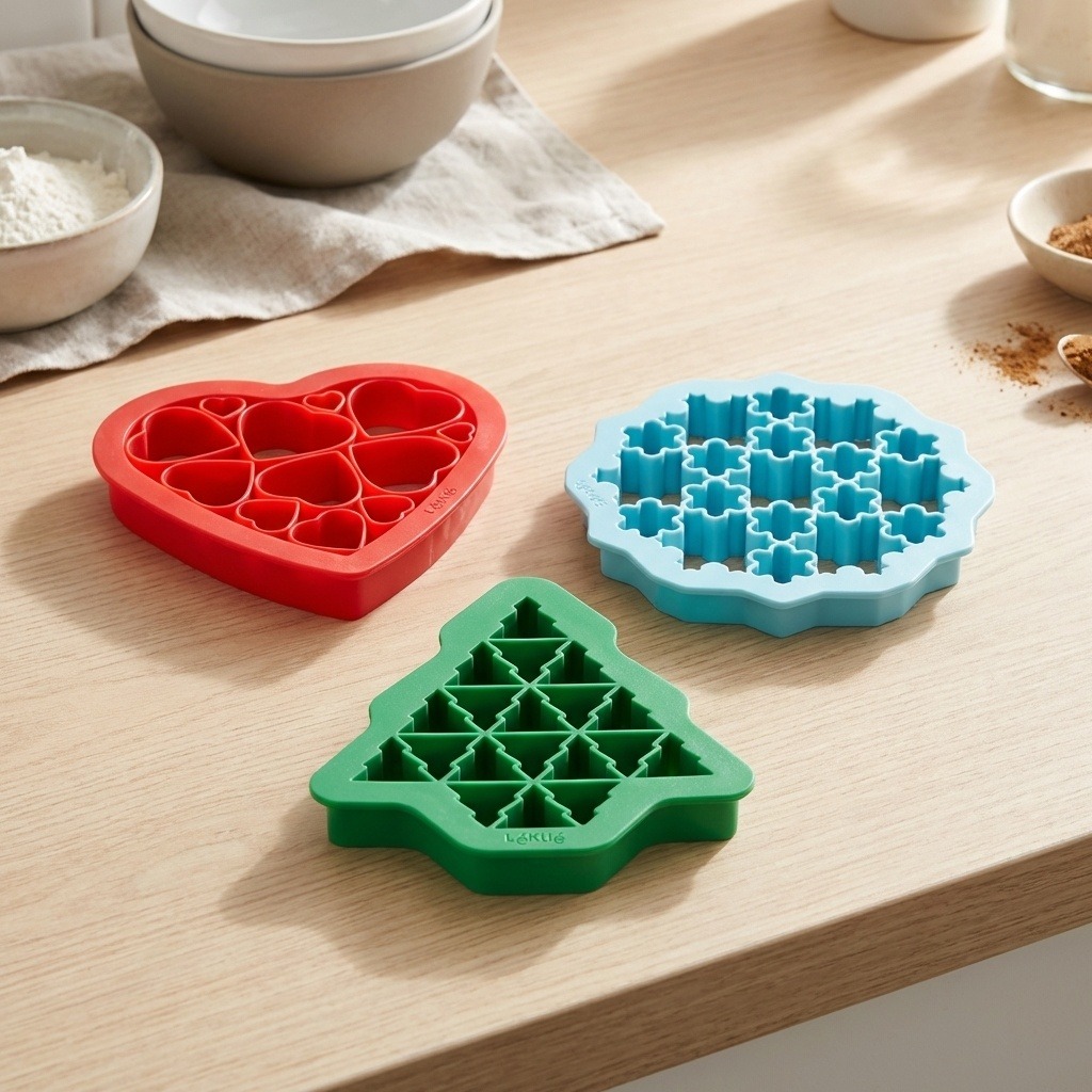 LEKUE Súprava vykrajovacích foriem na sušienky Lékué Kit Cookie Cutters | 3 ks