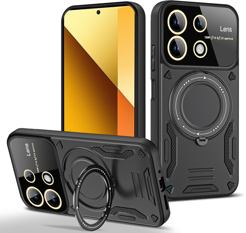 Lenuo Armor obal na Xiaomi Redmi Note 13 5G, čierna