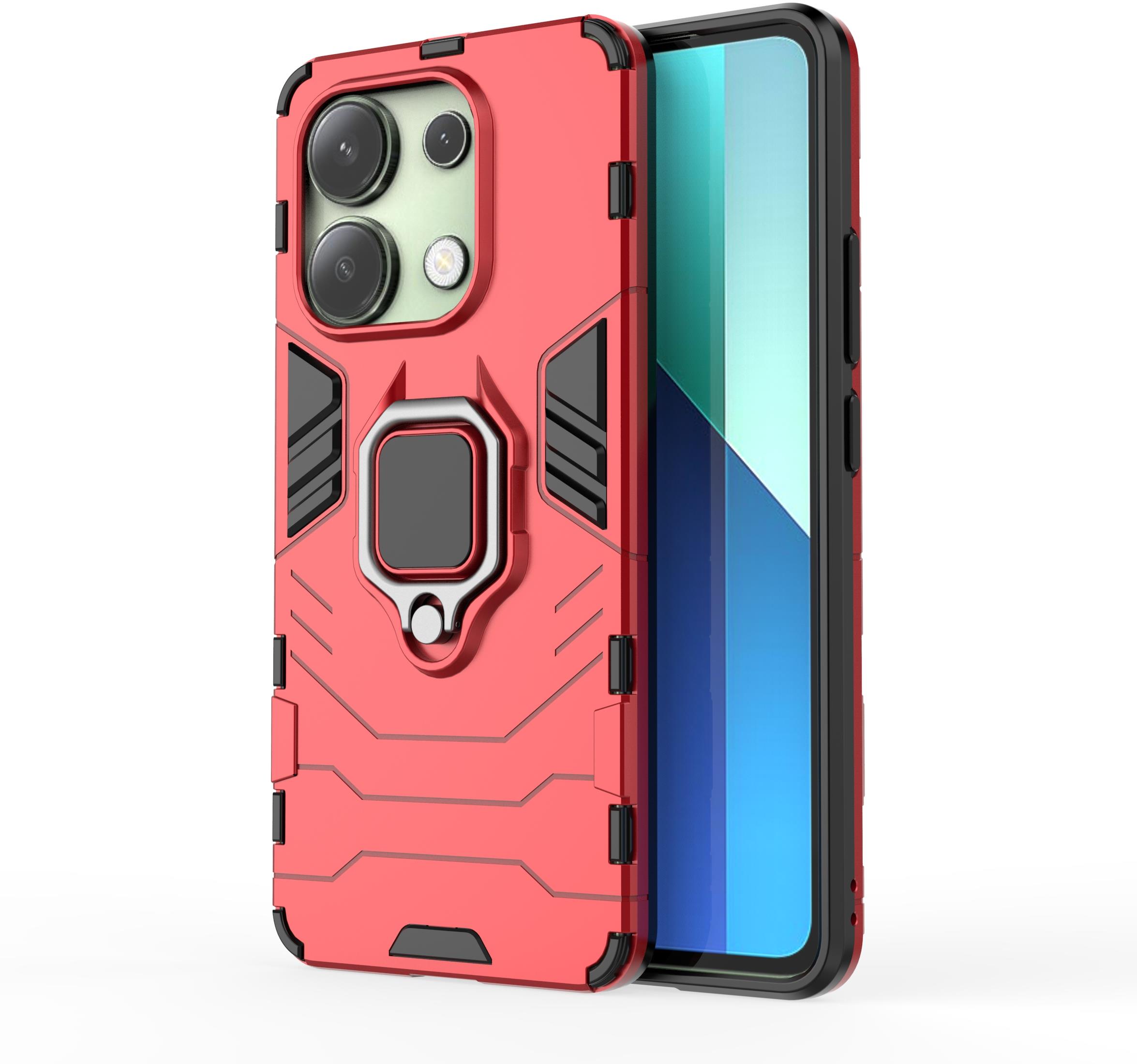 Lenuo Armor obal new na Xiaomi Redmi Note 13 červená