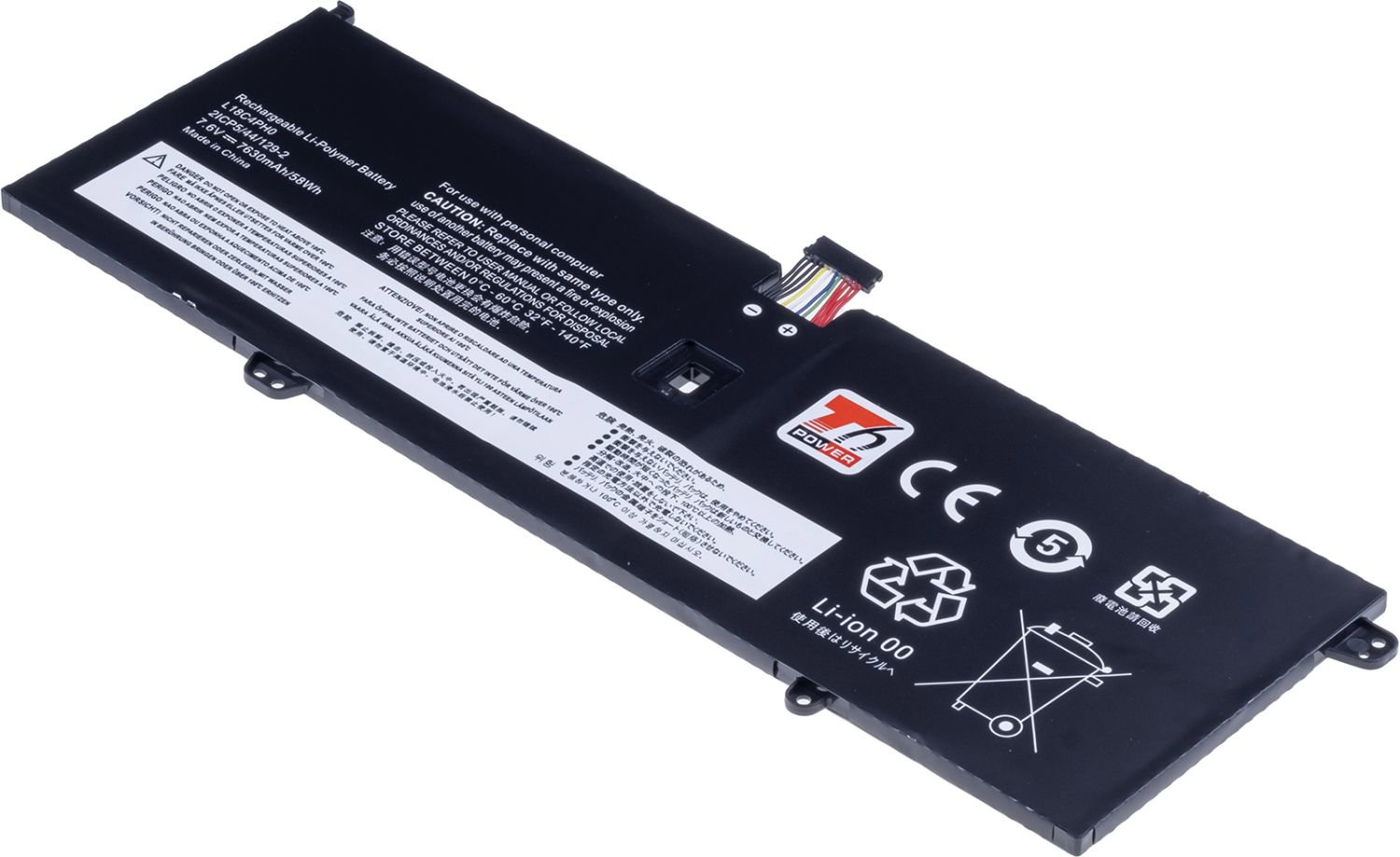 T6 Power pre Lenovo Yoga C940-14IIL, 7 820 mAh, 60 Wh, 4-článková, Li-Pol, 10-pinová