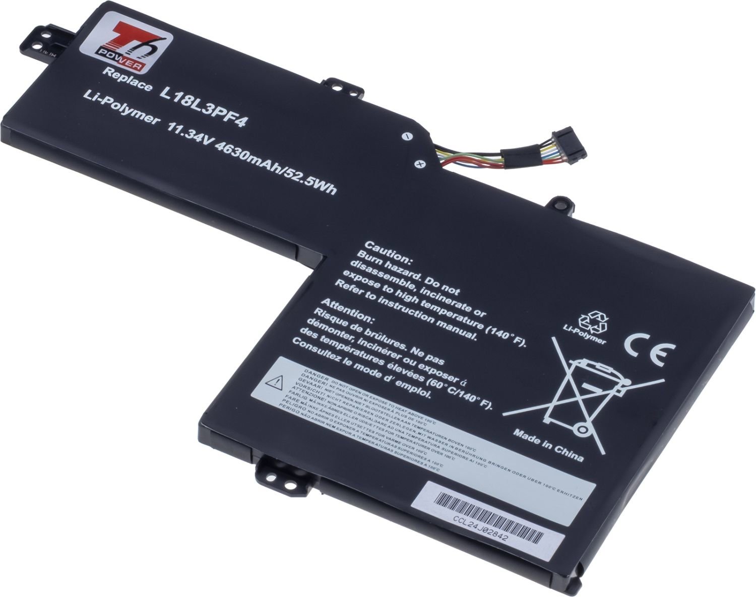T6 Power pre Lenovo IdeaPad S540-15IML, S540-15IWL, 4 630 mAh, 52,5 Wh, 3cell, Li-Pol