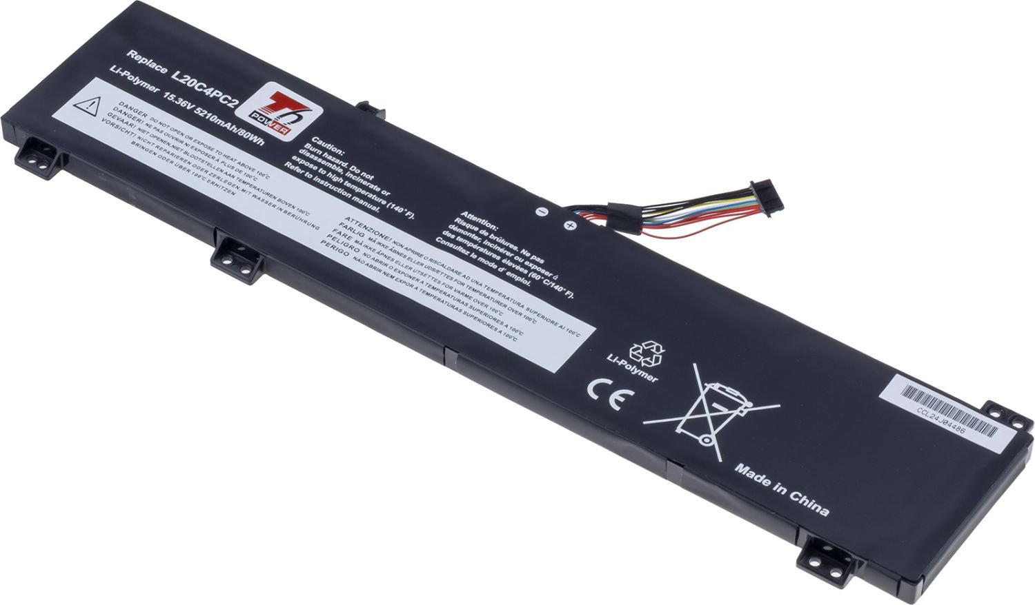 T6 Power pre Lenovo Legion 5-17ACH6, 5-17ITH6, 5210 mAh, 80 Wh, 4-článková, Li-poly