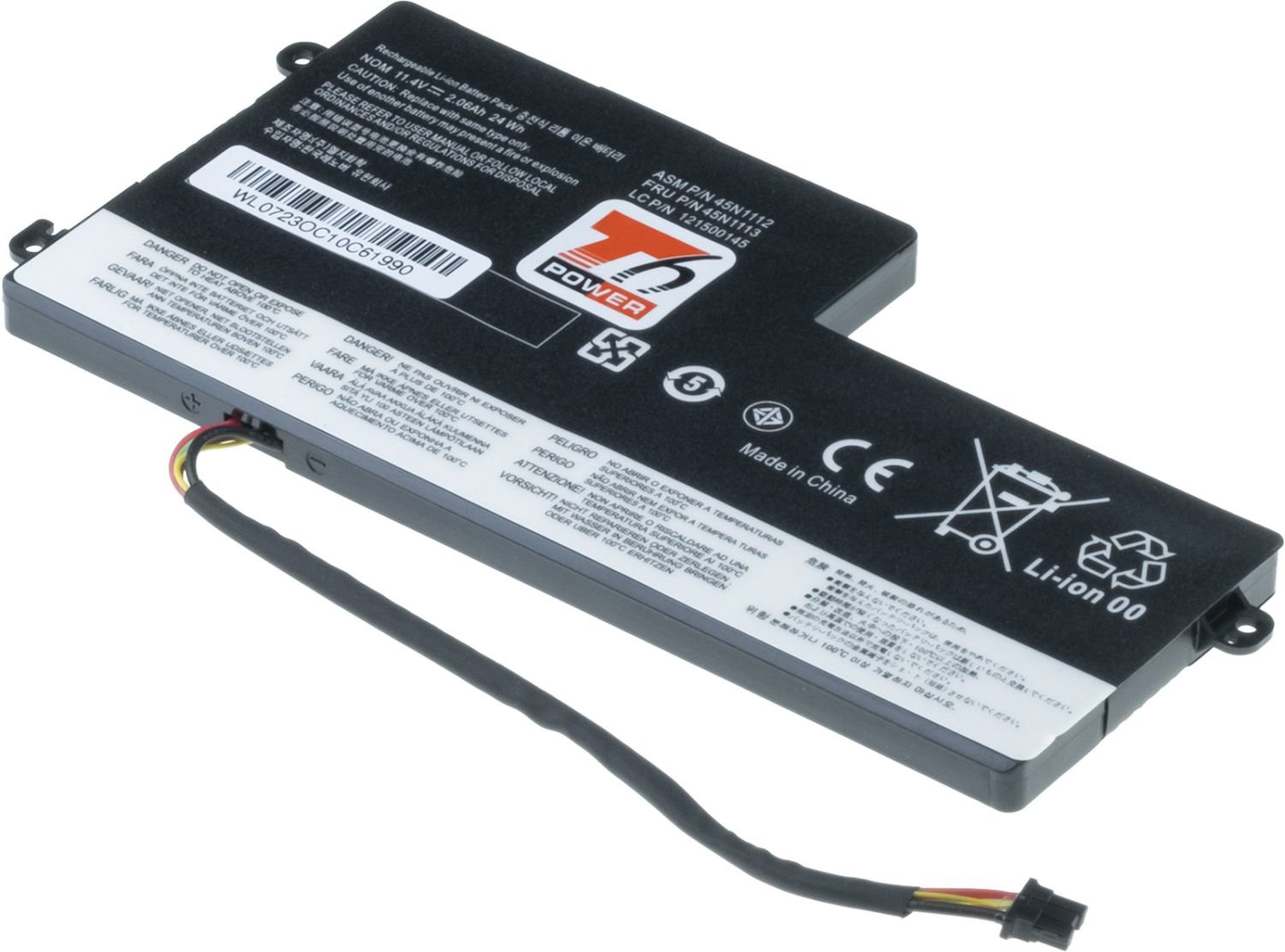 T6 Power pre Lenovo ThinkPad T440, T440s, T450, T450s, internal, 2060 mAh, 24 Wh, 3cell, Li-poly