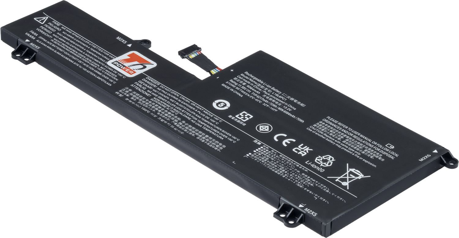 T6 Power pre Lenovo Yoga 720-15IKB, 6217 mAh, 72 Wh, 6-článková, Li-pol