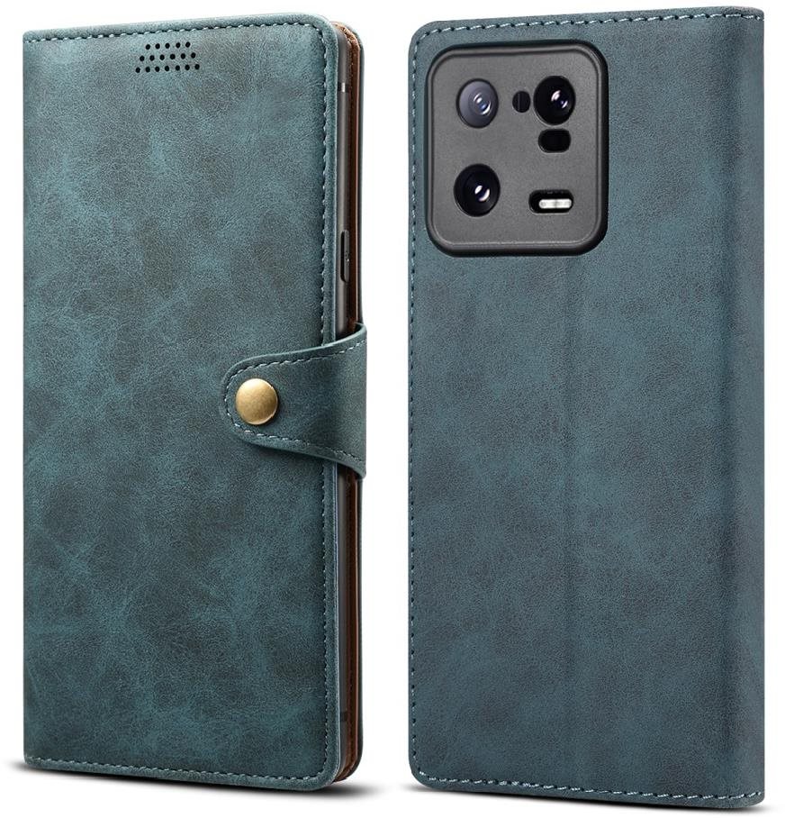Lenuo Leather flipové puzdro pre Xiaomi 13 Pro, modré