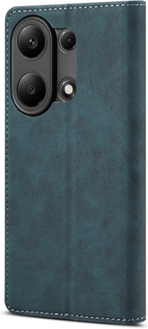 Lenuo Leather flipové puzdro na Xiaomi Redmi Note 13 Pro, modrá