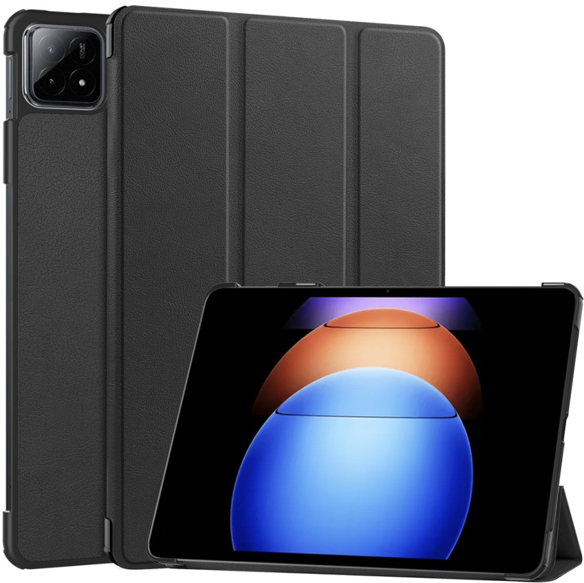 Lenuo Leather flipové puzdro na Xiaomi Pad 6S Pro, čierne