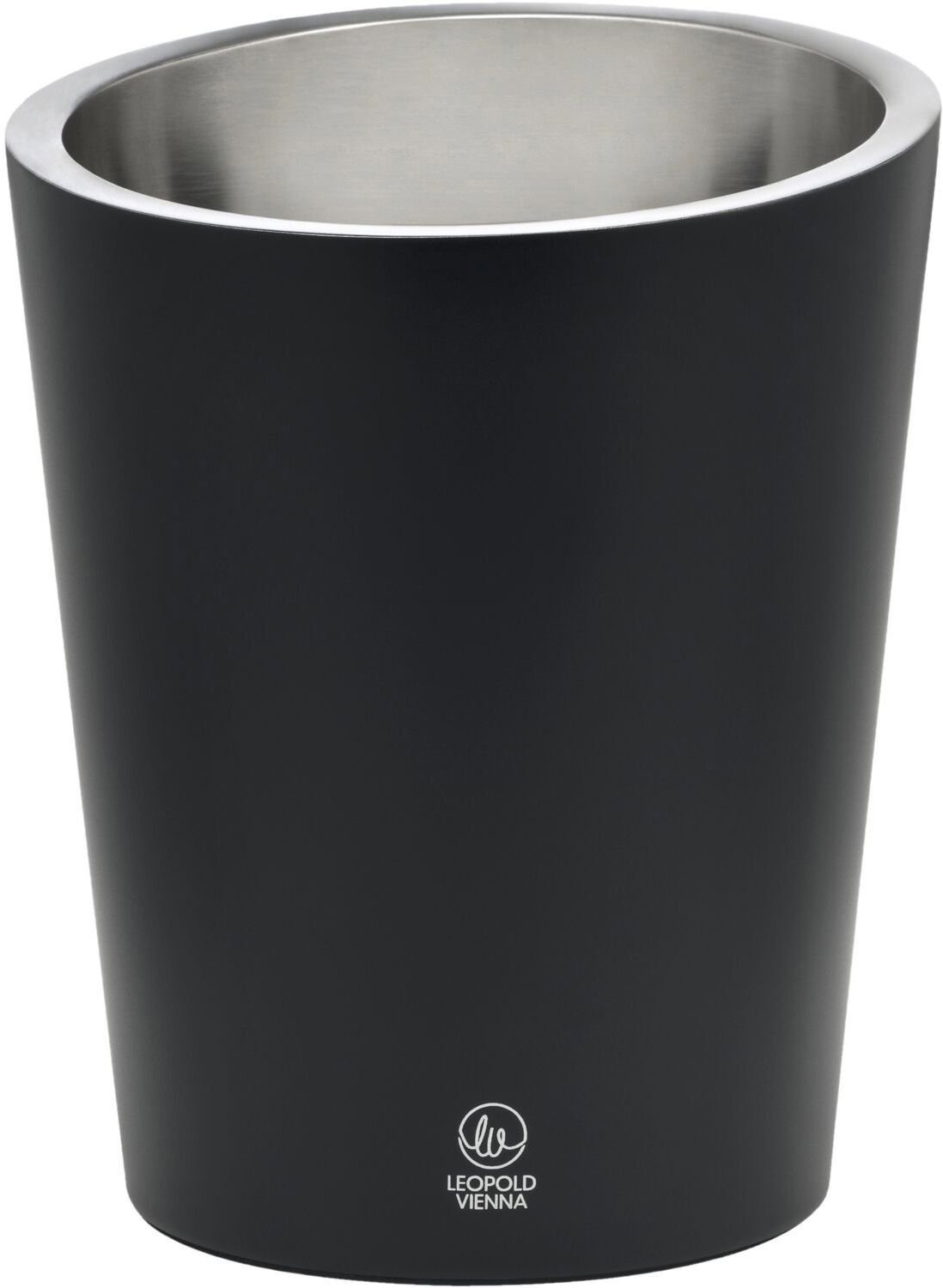 LEOPOLD VIENNA Chladič na sekt, antikoro, čierny mat, výška 220 mm, priemer 173 mm
