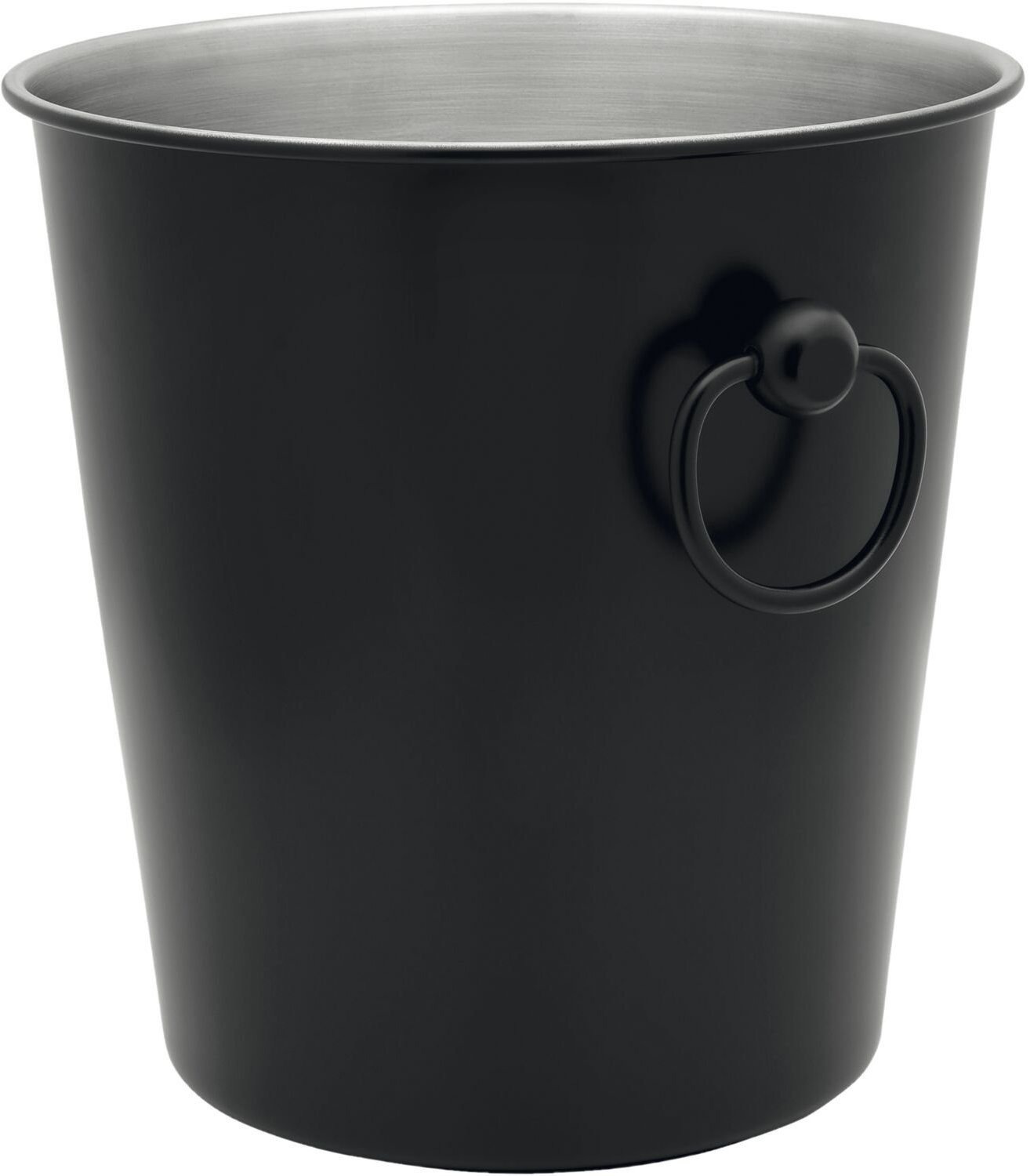 LEOPOLD VIENNA Chladič na sekt s príchytkami, antikoro, čierny mat, výška 197 mm, dĺžka 197 mm