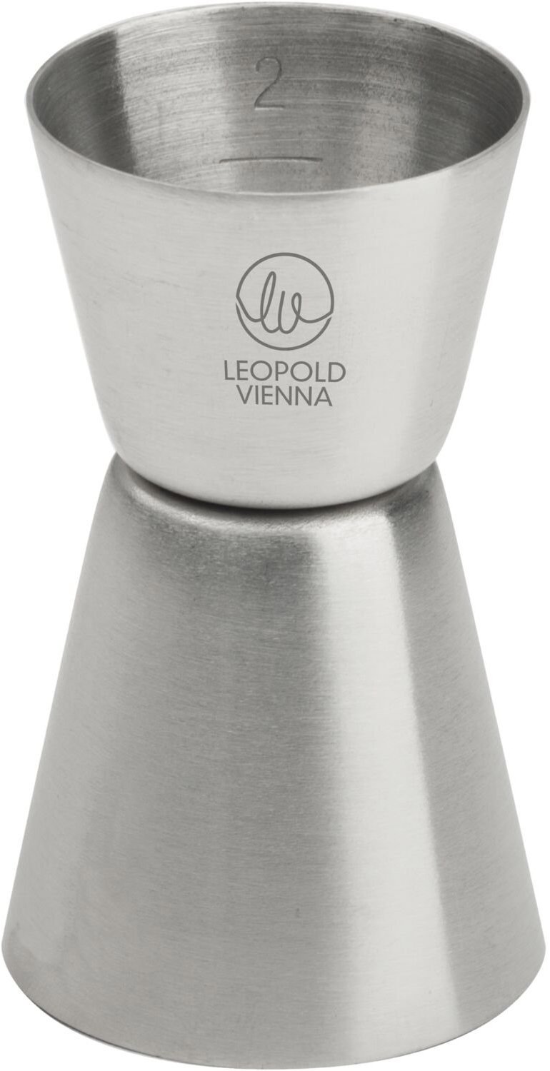 LEOPOLD VIENNA Jigger Barová odmerka 2 a 4 cl, antikorová, matná, výška 88 mm, priemer 50 mm