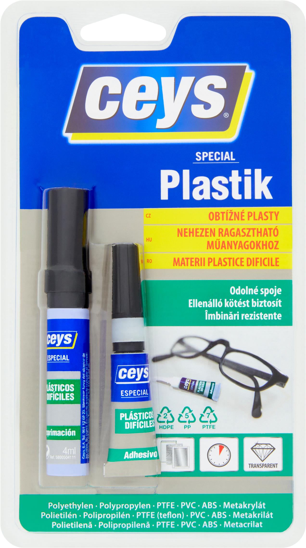 CEYS Special plastik na obtiažne plasty 3 g + 4 ml
