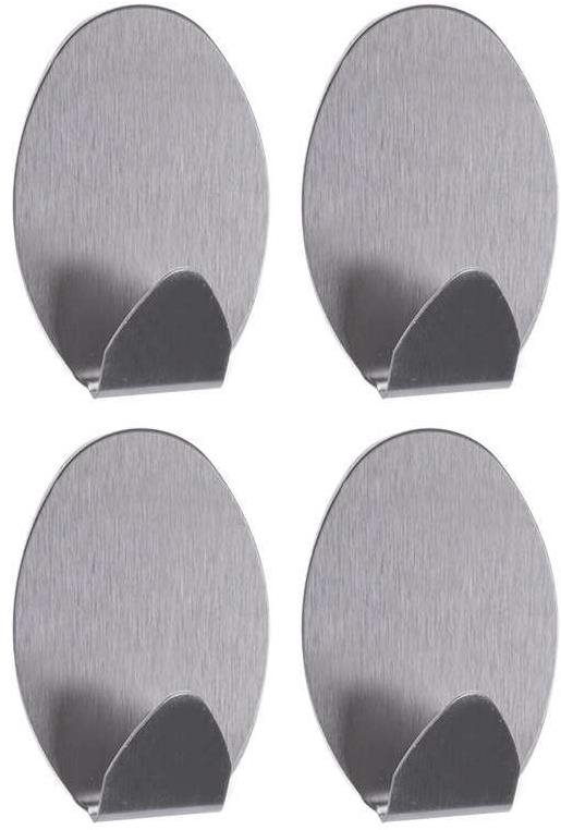 DuraHome Kúpeľňový háčik samolepiaci 50 × 35 mm, 4 ks