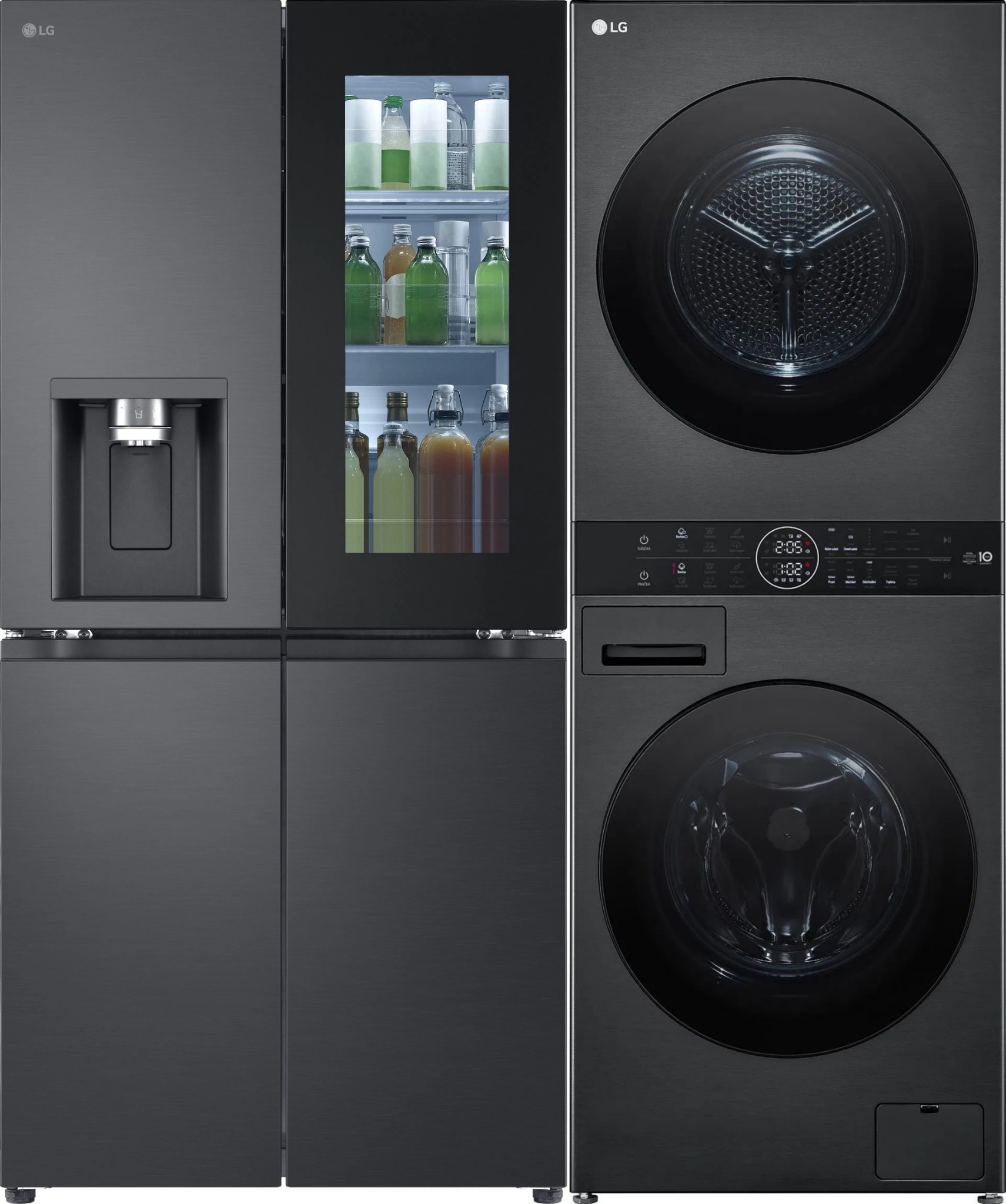 LG GMG960EVEE + LG WashTower WT1210BBF