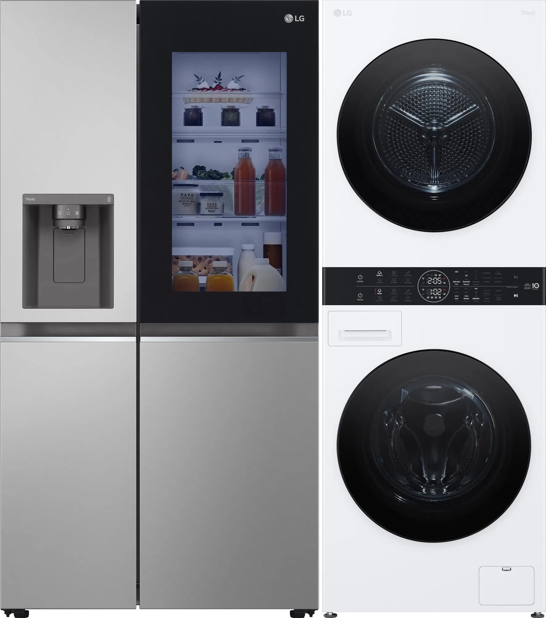 LG GSGV80PYLD + LG WashTower WT1210WWF