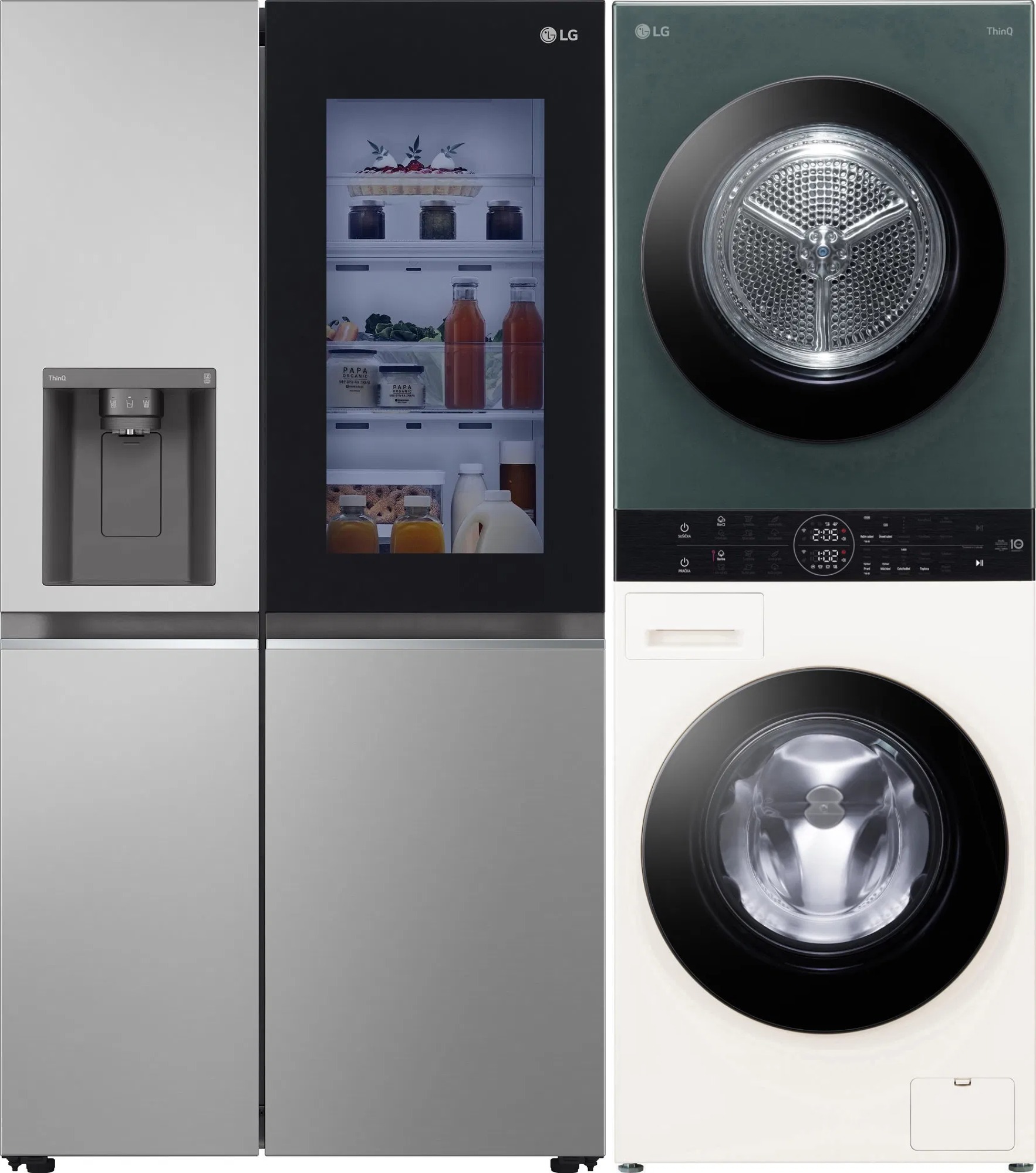 LG GSGV80PYLD + LG WashTower WT1210EGF
