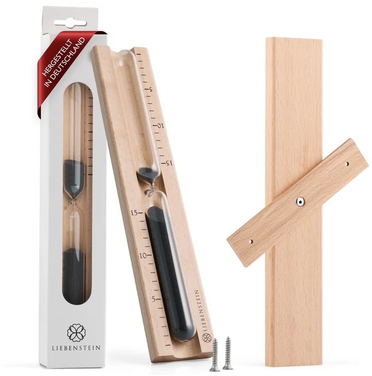 Liebenstein Presýpacie hodiny do sauny – čierny piesok, 15 min