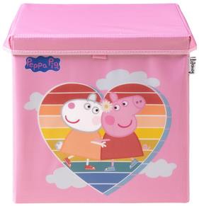 Lifeney Úložný box s vekom Prasiatko Peppa priateľstvo 33 × 33 × 33 cm