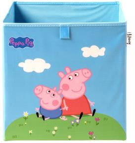 Lifeney Úložný box Prasiatko Peppa a Tomík 33 × 33 × 33 cm