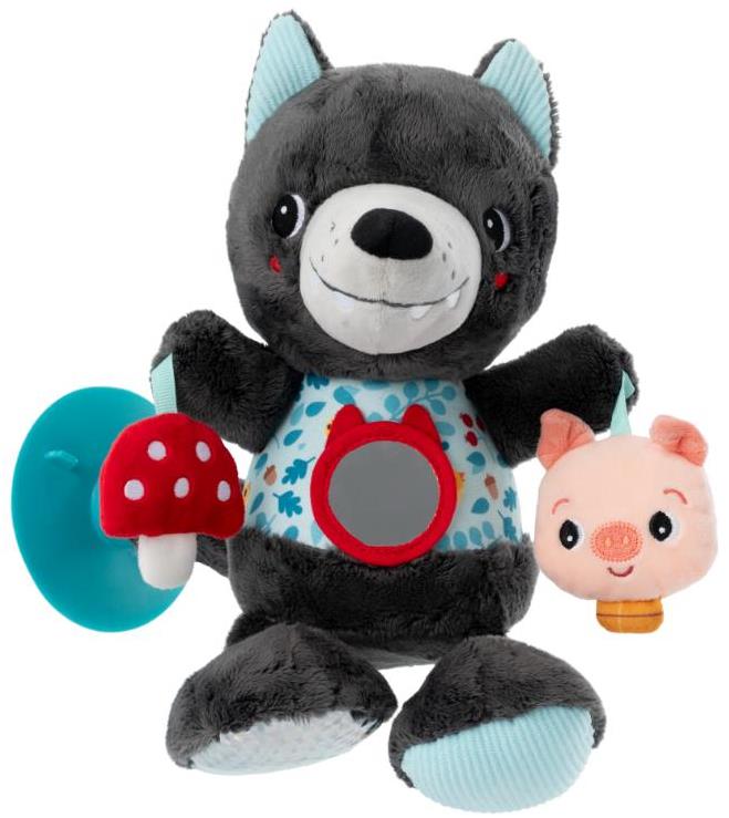 Lilliputiens, cestovná plyšová hračka s aktivitami, vlk Ludvík