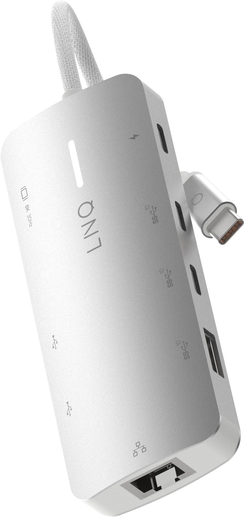 LINQ 8 in 1 8K PRO USB-C Multiport Hub 140 W